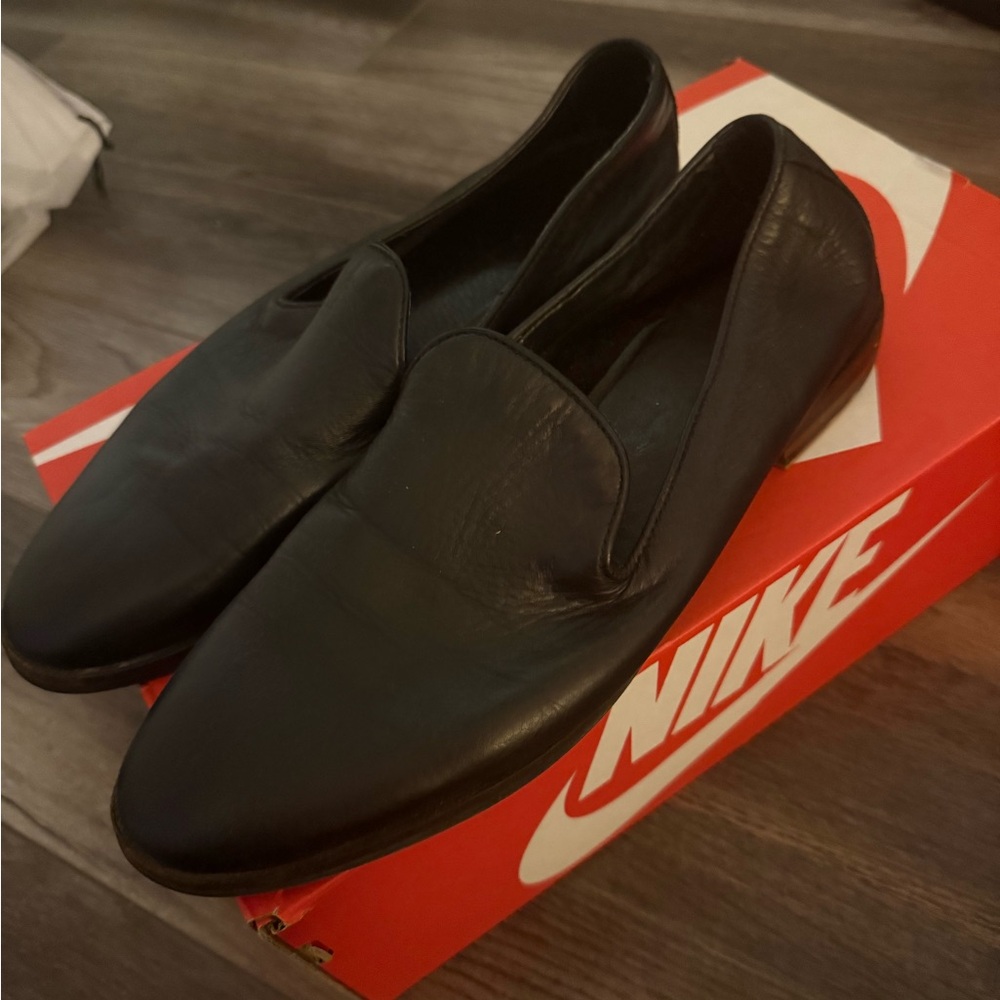 Leather loafers